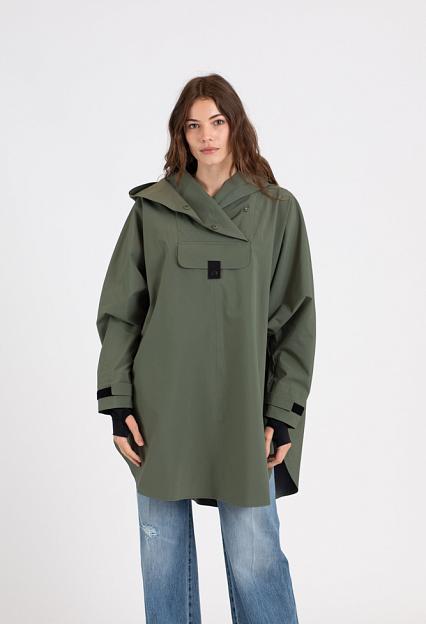 Blæst Bergen Dusty Green Regnponcho